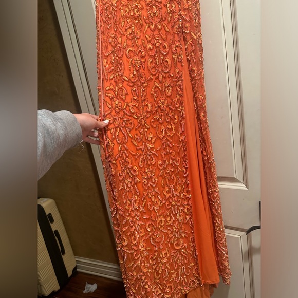 Rachel Allan Orange Size 4 Prom Dress - Picture 9 of 14